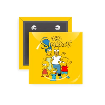 The Simpsons, Κονκάρδα παραμάνα τετράγωνη 5x5cm