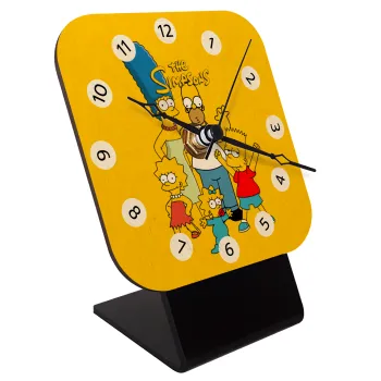 The Simpsons, Επιτραπέζιο ρολόι σε φυσικό ξύλο (10cm)