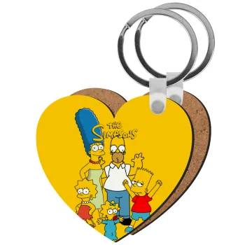 The Simpsons, Μπρελόκ Ξύλινο καρδιά MDF