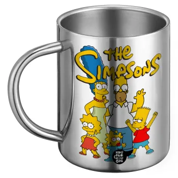 The Simpsons, Ανοξείδωτη Μεταλλική Κούπα 450ml - Διπλού Τοιχώματος