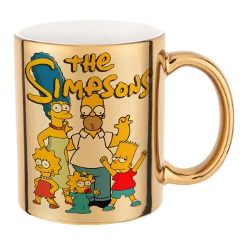 The Simpsons, Mug ceramic, gold mirror, 330ml