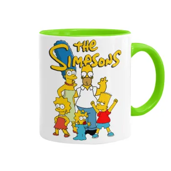 The Simpsons, Mug colored light green, ceramic, 330ml