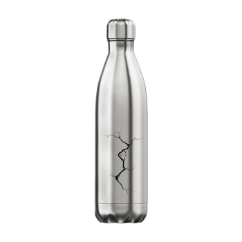 Cracked, Μεταλλικό παγούρι θερμός Inox (Stainless steel), διπλού τοιχώματος, 750ml