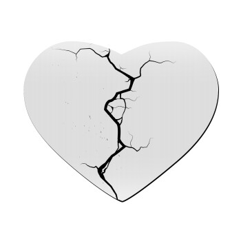 Cracked, Mousepad heart 23x20cm