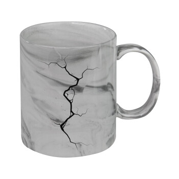 Cracked, Mug ceramic marble style, 330ml