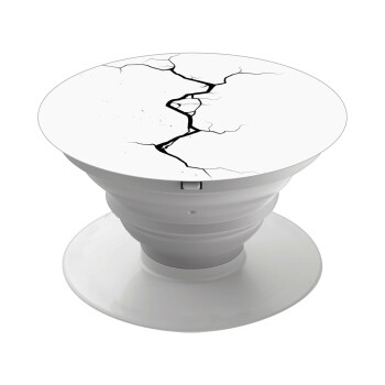 Cracked, Phone Holders Stand  White Hand-held Mobile Phone Holder