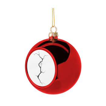 Cracked, Χριστουγεννιάτικη μπάλα δένδρου Κόκκινη 8cm