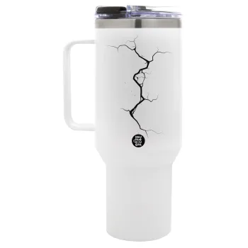 Cracked, Mega Tumbler με καπάκι, διπλού τοιχώματος (θερμό) 1,2L