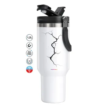 Cracked, Mega Tumbler με καπάκι, διπλού τοιχώματος (θερμό) 1,2L