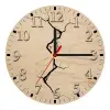 Ρολόι τοίχου ξύλινο plywood (20cm)