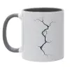 Mug colored grey, ceramic, 330ml
