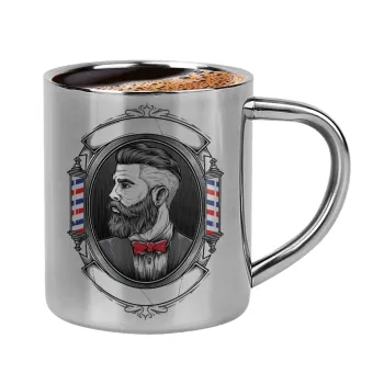 Barber shop, Κουπάκι μεταλλικό διπλού τοιχώματος για espresso (220ml)