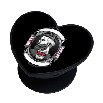 Barber shop, Phone Holders Stand  καρδιά Μαύρο Βάση Στήριξης Κινητού στο Χέρι