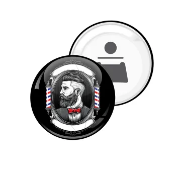 Barber shop, Μαγνητάκι και ανοιχτήρι μπύρας στρογγυλό διάστασης 5,9cm