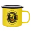 Metallic enamel MATT Yellow cup 360ml