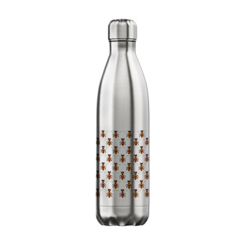 Μελισσούλες, Μεταλλικό παγούρι θερμός Inox (Stainless steel), διπλού τοιχώματος, 750ml