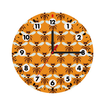 Bee, Wooden wall clock (20cm)
