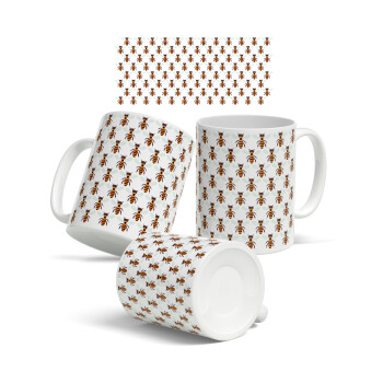 Bee, Ceramic coffee mug, 330ml (1pcs)