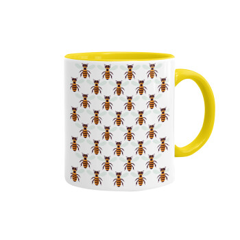Bee, Mug colored yellow, ceramic, 330ml