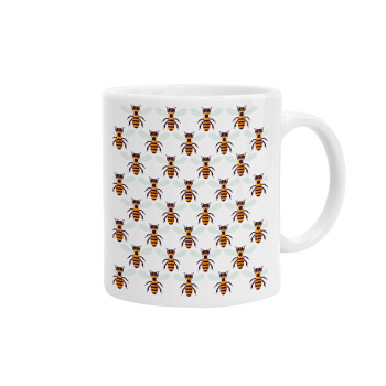Bee, Ceramic coffee mug, 330ml (1pcs)