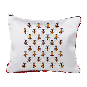 Μελισσούλες, Τσαντάκι νεσεσέρ με πούλιες (Sequin) Κόκκινο