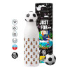 Soccer Metal mug thermos, double wall, 550ml