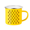 Yellow Enamel Metallic Cup 360ml