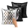 Μαξιλάρι καναπέ Μαγικό Μαύρο με πούλιες 40x40cm περιέχεται το γέμισμα