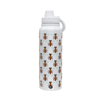 Bee, 1L Stainless Steel Thermal Bottle with Phone Holder & Double Wall Insulation