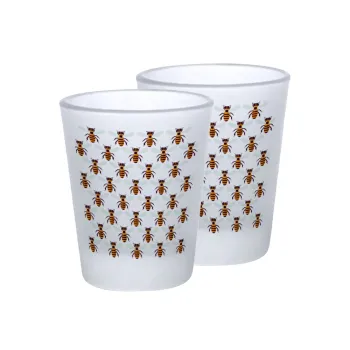 Bee, Σφηνοπότηρα γυάλινα 45ml του πάγου (2 τεμάχια)