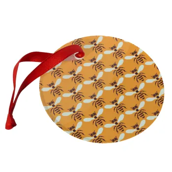 Bee, Christmas ornament glass 9cm