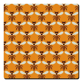 Bee, Τετράγωνο μαγνητάκι ξύλινο 6x6cm