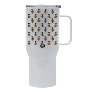 Bee, Mega Stainless steel Tumbler with lid, double wall 750L