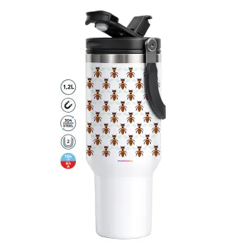 Bee, Mega Stainless steel Tumbler with lid, double wall 1,2L