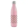 Μεταλλικό παγούρι θερμός Ροζ Ιριδίζον (Stainless steel), διπλού τοιχώματος, 500ml