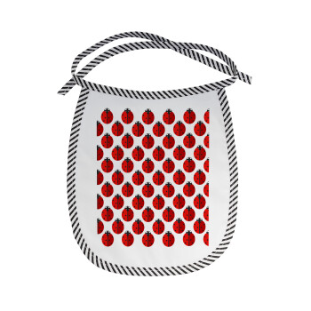 Coccinella, Σαλιάρα μωρού αλέκιαστη με κορδόνι Μαύρη