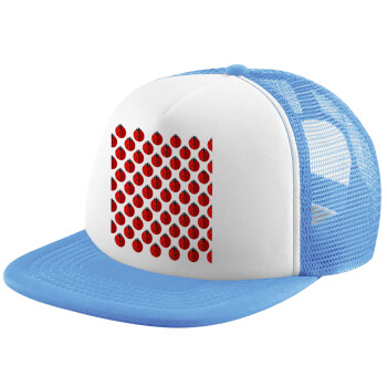 Coccinella, Καπέλο Soft Trucker με Δίχτυ Γαλάζιο/Λευκό