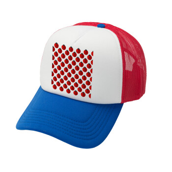 Coccinella, Καπέλο Ενηλίκων Soft Trucker με Δίχτυ Red/Blue/White (POLYESTER, ΕΝΗΛΙΚΩΝ, UNISEX, ONE SIZE)