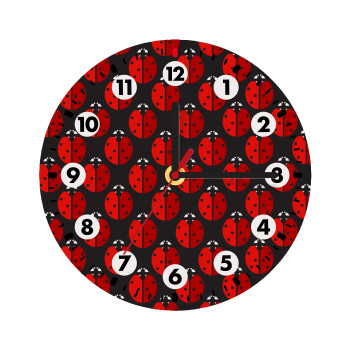 Coccinella, Wooden wall clock (20cm)