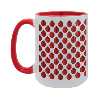 Coccinella, Κούπα Mega 15oz, κεραμική Κόκκινη, 450ml