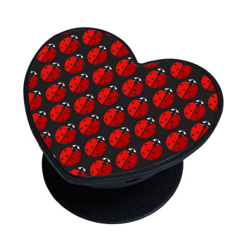Coccinella, Phone Holders Stand  καρδιά Μαύρο Βάση Στήριξης Κινητού στο Χέρι