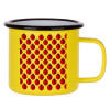 Metallic enamel MATT Yellow cup 360ml
