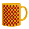 Ceramic coffee mug yellow, 330ml