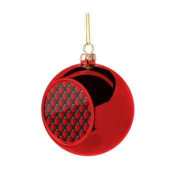 Coccinella, Χριστουγεννιάτικη μπάλα δένδρου Κόκκινη 8cm