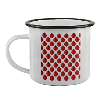 Coccinella, Κούπα εμαγιέ με μαύρο χείλος 360ml