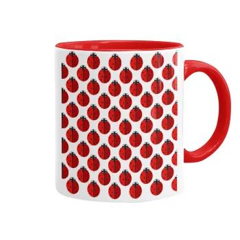 Πασχαλίτσα, Κούπα χρωματιστή κόκκινη, κεραμική, 330ml