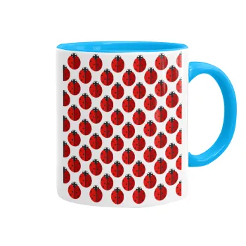 Πασχαλίτσα, Κούπα χρωματιστή γαλάζια, κεραμική, 330ml