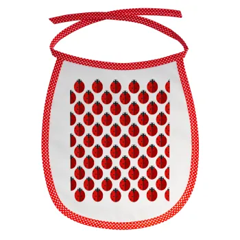 Πασχαλίτσα, Σαλιάρα μωρού αλέκιαστη με κορδόνι Κόκκινη