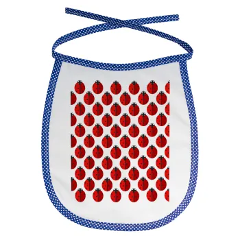 Πασχαλίτσα, Σαλιάρα μωρού αλέκιαστη με κορδόνι Μπλε