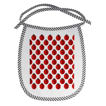 Πασχαλίτσα, Σαλιάρα μωρού αλέκιαστη με κορδόνι Μαύρη